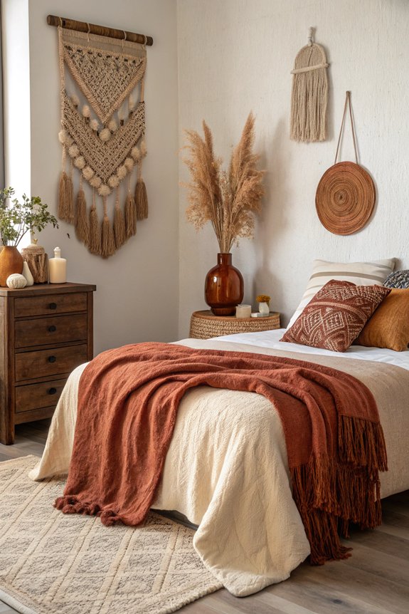 textured warm decorative accents