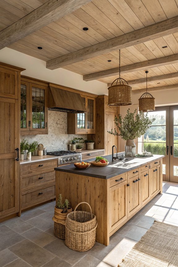 textured wood finishes enhance depth