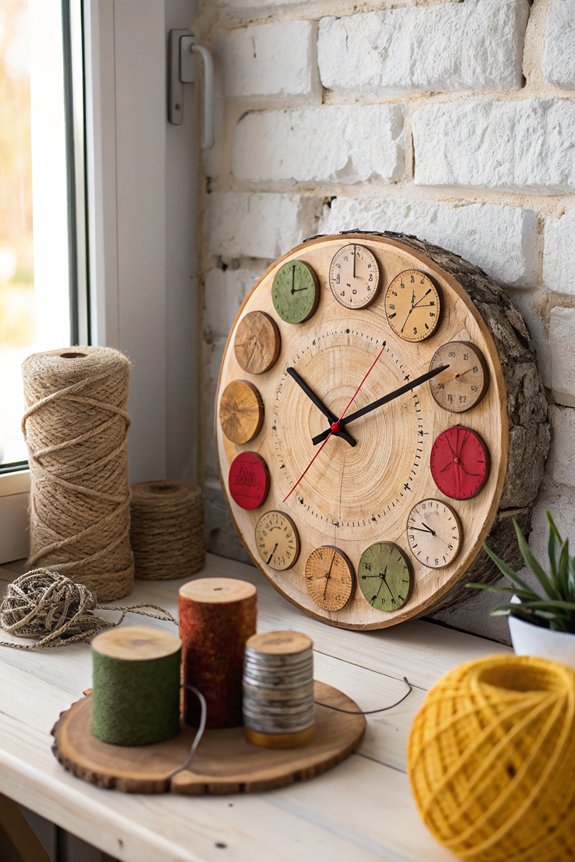 upcycled wall clock project
