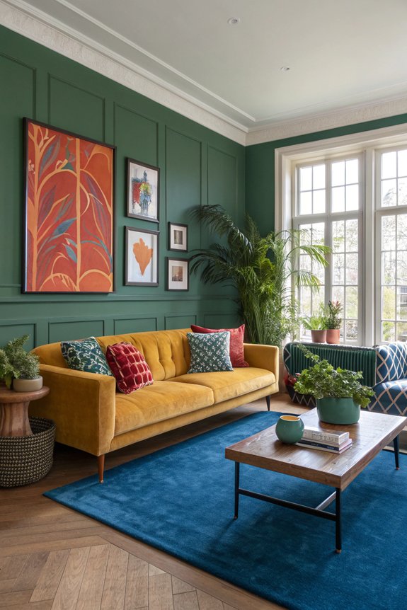 vibrant hues enhance spaces