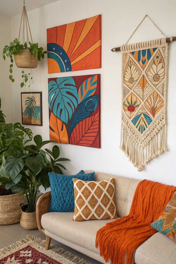 vibrant wall hangings uplift