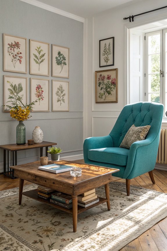 vintage finds enhance interiors