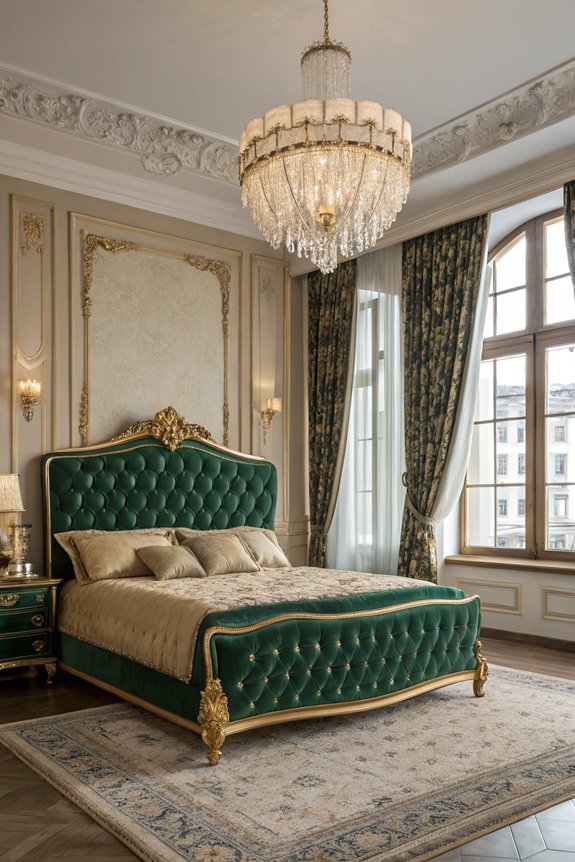 vintage glam bedroom elegance