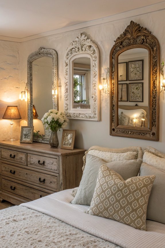 vintage mirrors for charm