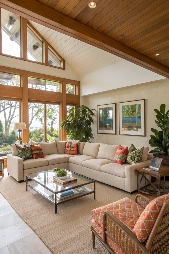 vintage modern social seating arrangement