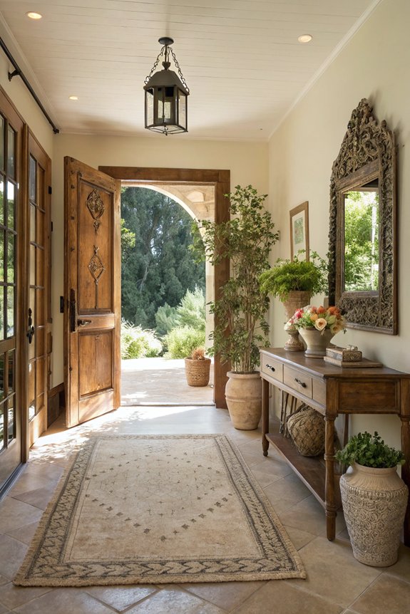 welcoming entryway design elements