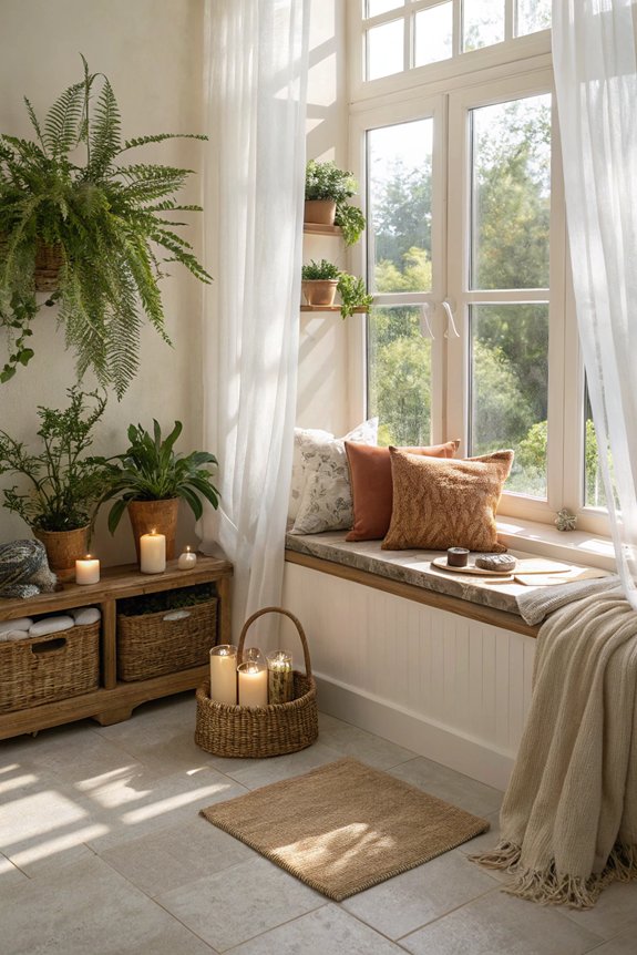 window seat relaxation nook